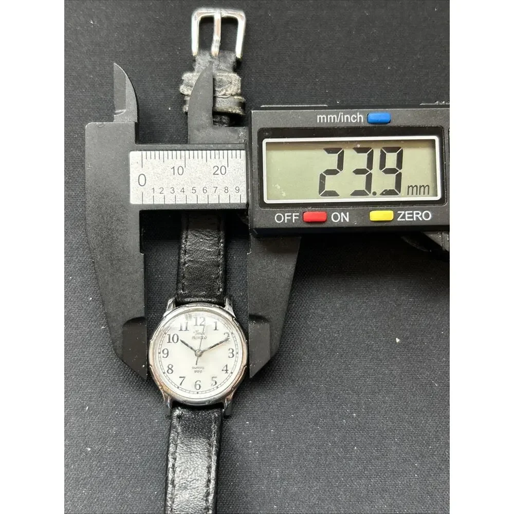 Timex Indiglo Silver Tone Black Band Women’s Quartz Watch
